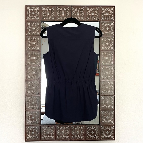 Theory Button Down Sleeveless Blouse - Picture 5 of 5